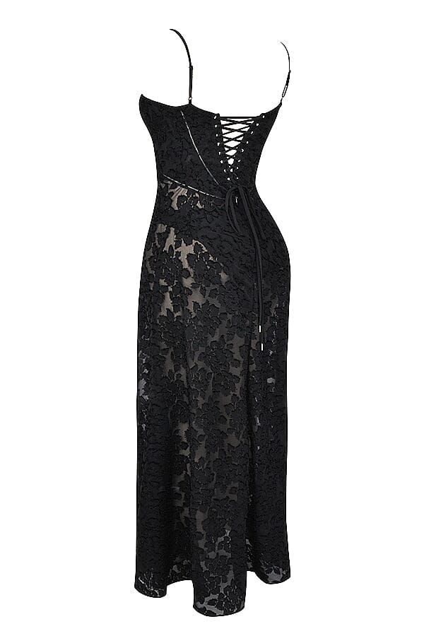 Kyndall women's maxi dress with open back