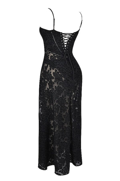Kyndall women's maxi dress with open back