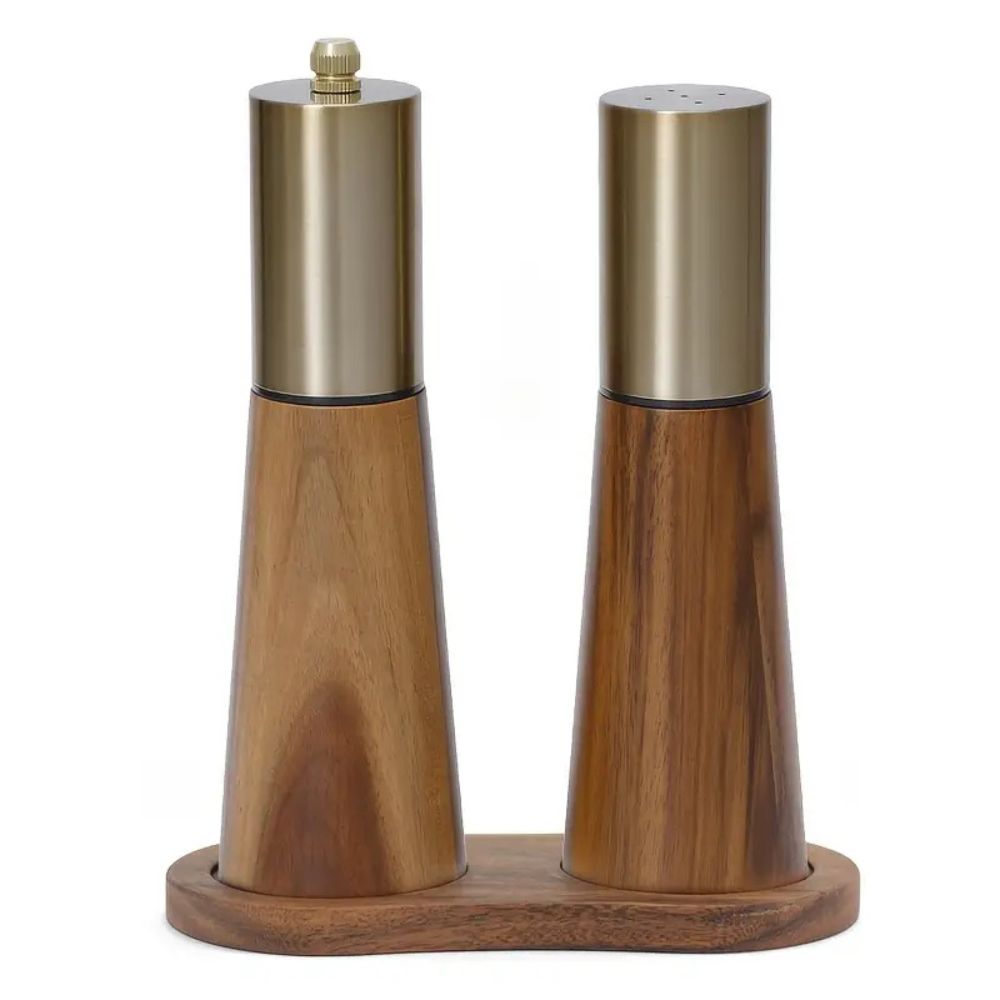 Aurora Wooden Spice Mill – Precise Grinding with Style