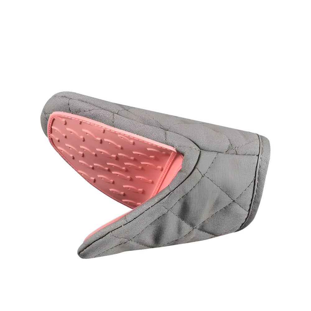 Heat-Resistant Silicone Kitchen Gloves with Quilting – Safe Cooking & Baking