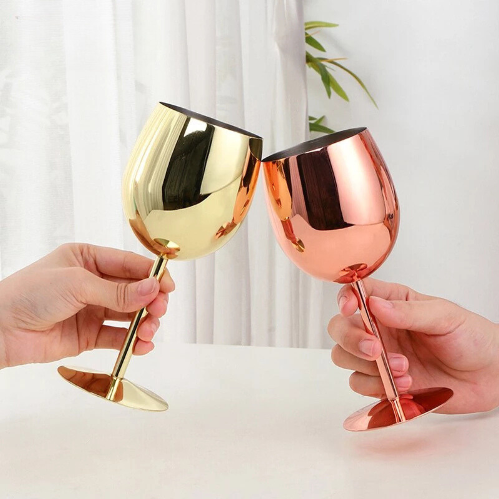 Argenta Stainless Steel Wine Glass – Shiny & Break-Resistant