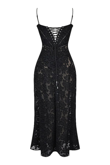 Kyndall women's maxi dress with open back