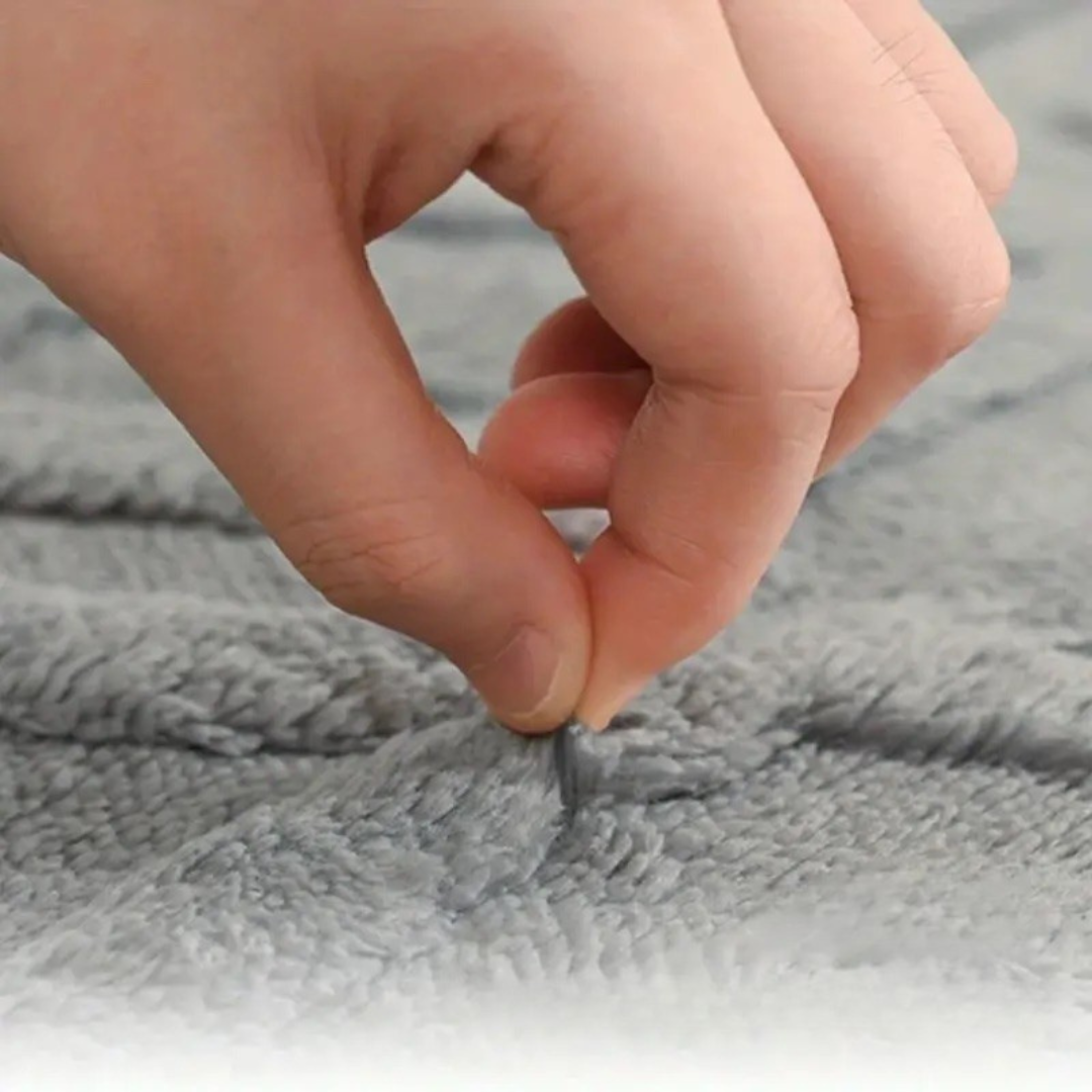 Bath mat with diamond jacquard pattern, memory foam, non-slip, made of plush microfiber, absorbent