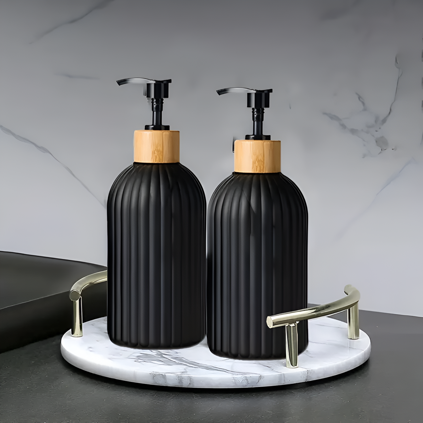 ZenBamboo Elegance Soap Dispenser – Minimalist & Stylish