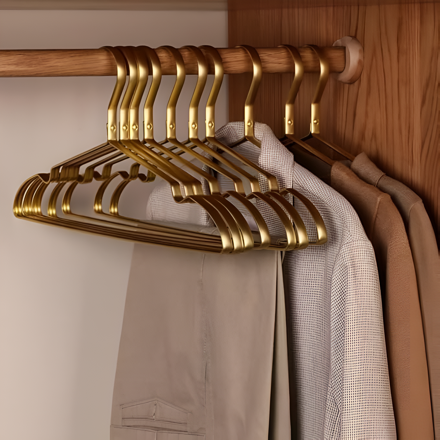 Alumero Aluminum Hangers – Non-Slip & Space-Saving
