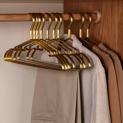 Alumero Aluminum Hangers – Non-Slip & Space-Saving