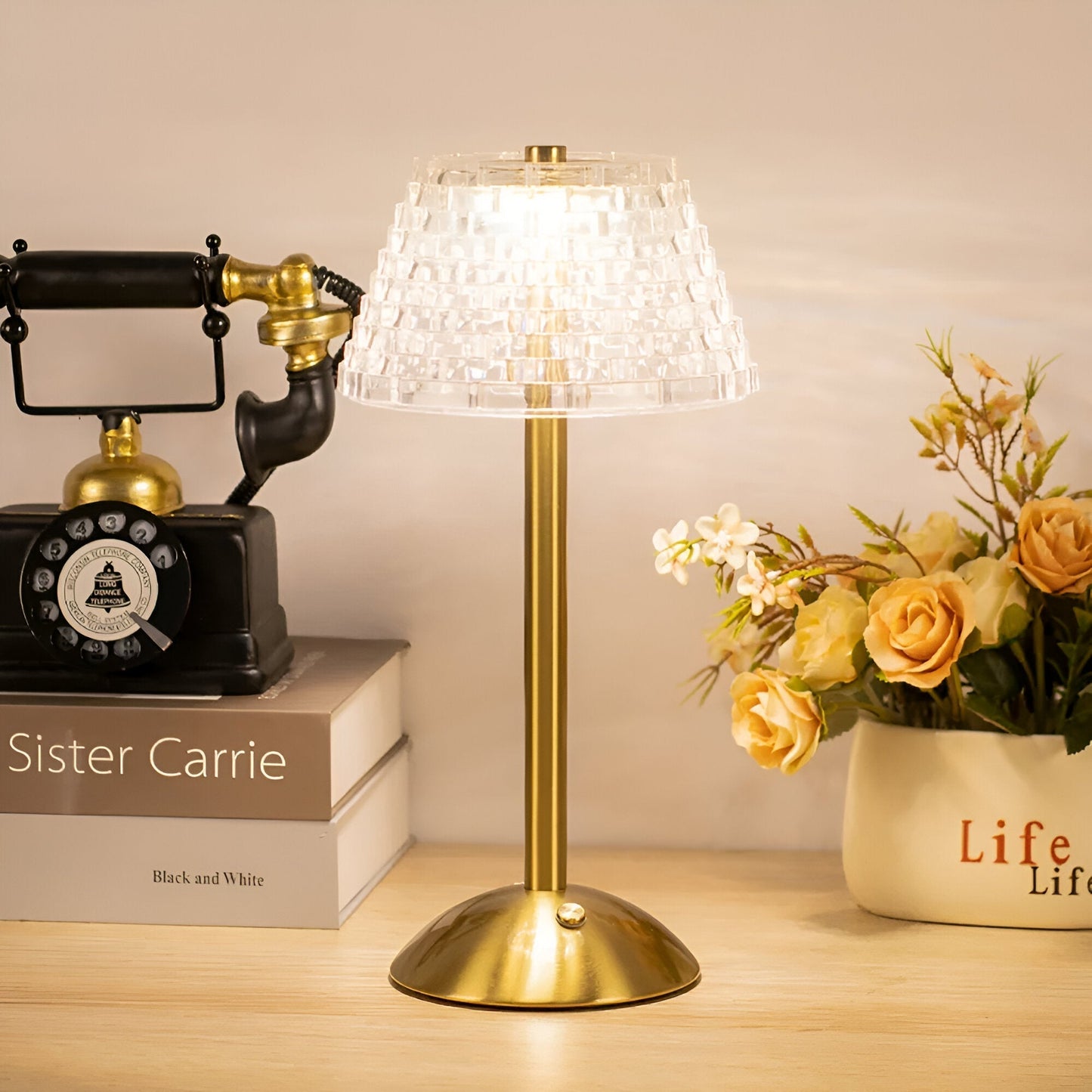 Luminara Élite Wireless Table Lamp – Warm Ambiance with Style