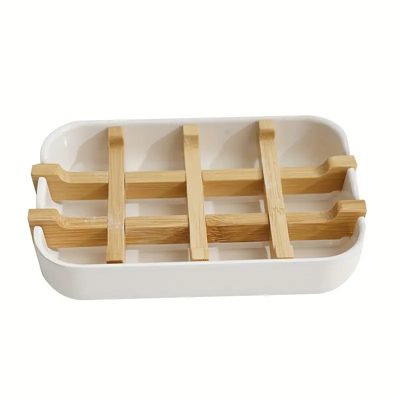 Lumenora Élite Bamboo Soap Dish – Elegant Accessory for the Bathroom