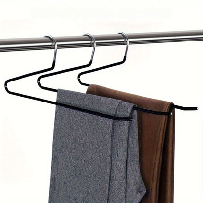 Slim Z-Hangers – Set of 10 in Stainless Steel for Space-Saving Organization
