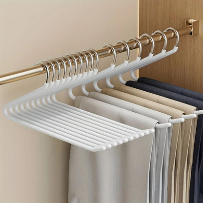 Slim Z-Hangers – Set of 10 in Stainless Steel for Space-Saving Organization