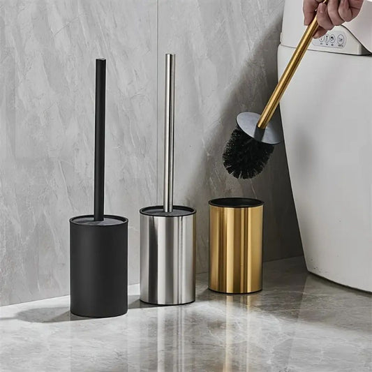 Luminara Stand Toilet Brush – Stainless Steel Design for Stylish Bathrooms