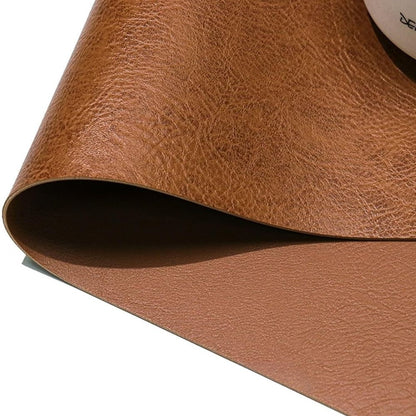 Reversible PU Faux Leather Placemat with Vintage Look Heat-Resistant and Water-Repellent Rectangular