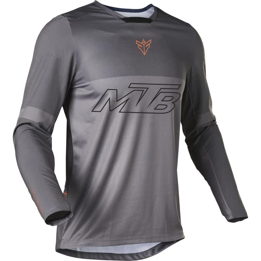 Men's Long Sleeve MTB Jersey Breathable UV Protection
