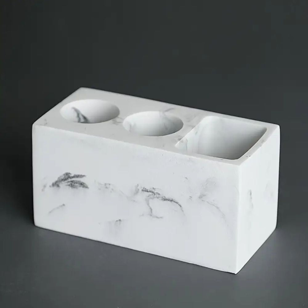 Resina Double Toothbrush Holder – Stylish & Functional