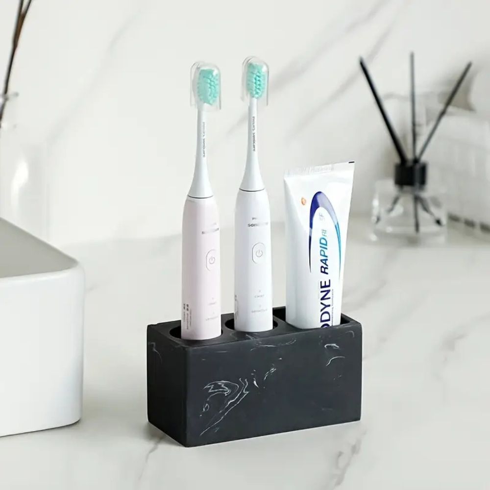 Resina Double Toothbrush Holder – Stylish & Functional