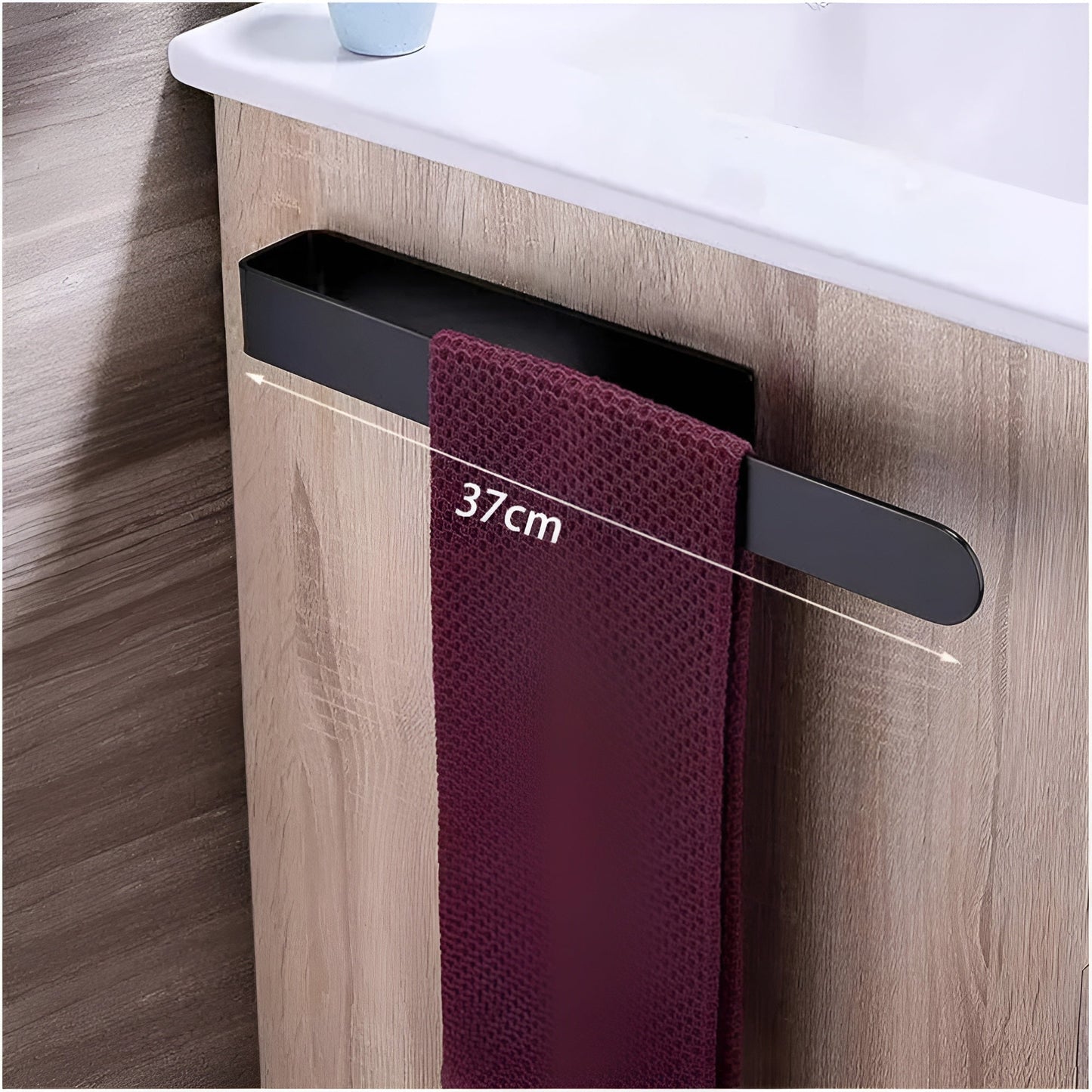 Avanti Stainless Steel Wall Towel Holder – Minimalist Design for Bath, Kitchen & Laundry Room