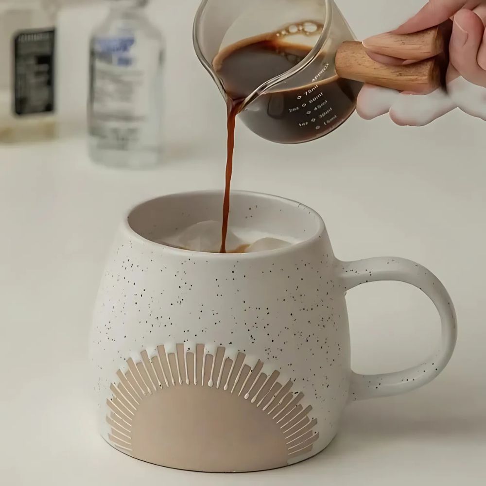 Aurora Morgenkerze Keramikbecher – Eleganz für jeden Start in den Tag