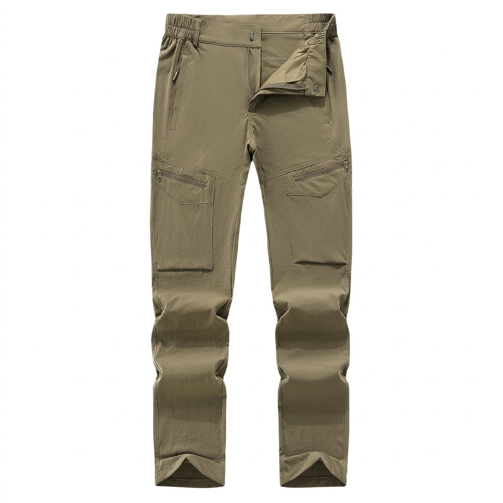 Quick-Dry Stretch Trousers, Water-Repellent & Wrinkle-Free