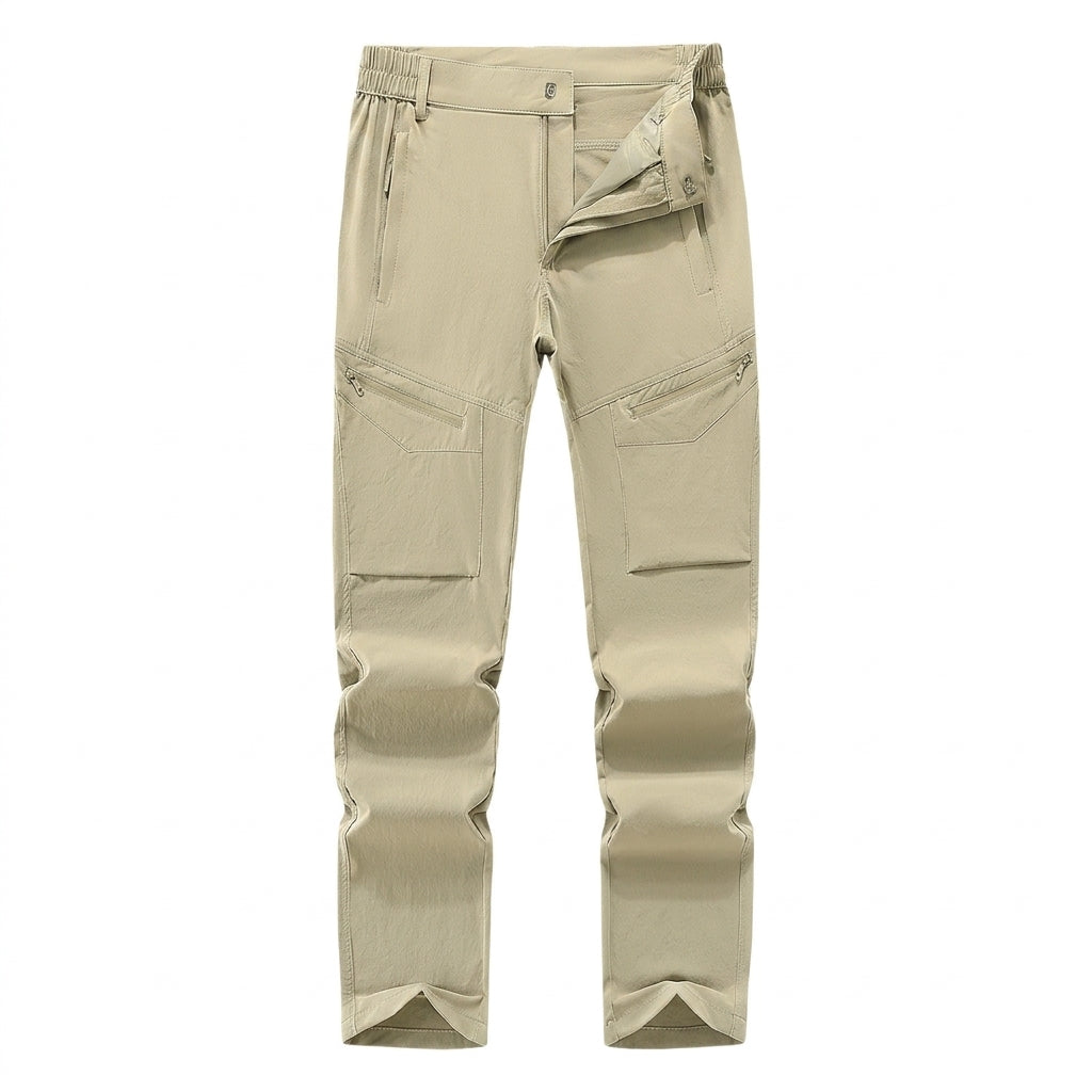 Quick-Dry Stretch Trousers, Water-Repellent & Wrinkle-Free