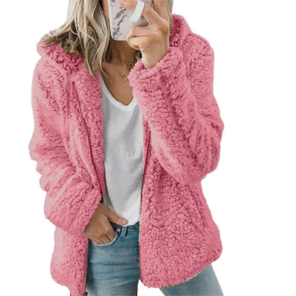Women's jacket with hood and lining for cool days
