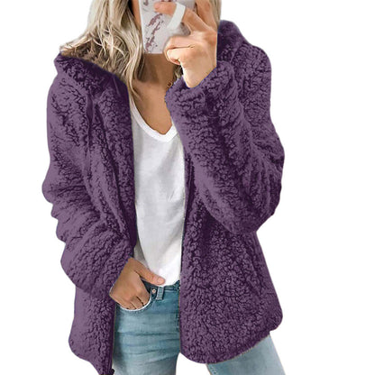 Women's jacket with hood and lining for cool days