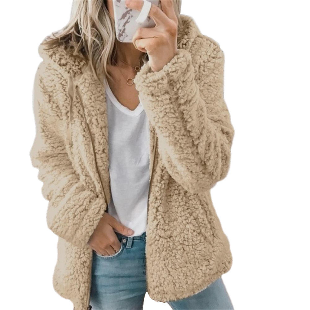 Women's jacket with hood and lining for cool days