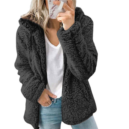 Women's jacket with hood and lining for cool days