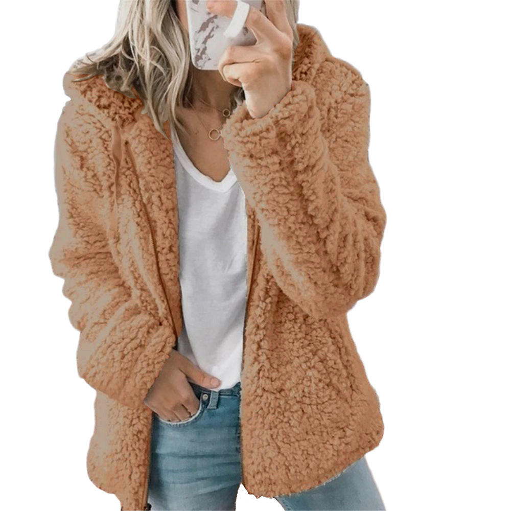 Women's jacket with hood and lining for cool days