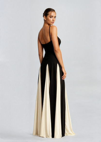 Serena women's maxi dress with flowing cut and sleeveless design