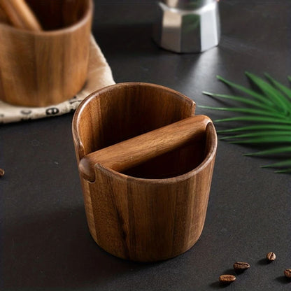 Elegant Coffee Knock Box Made of Solid Wood – Clean & Stylish for Your Espresso