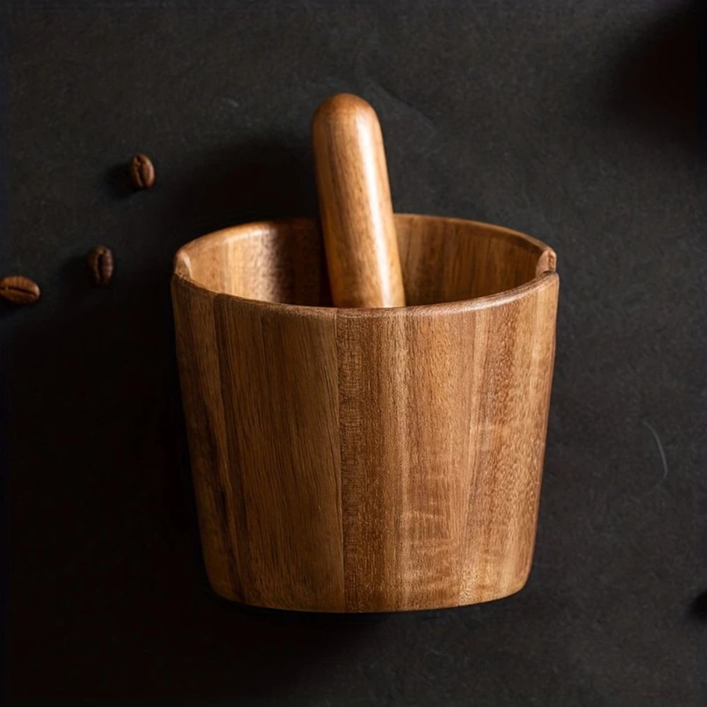 Elegant Coffee Knock Box Made of Solid Wood – Clean & Stylish for Your Espresso