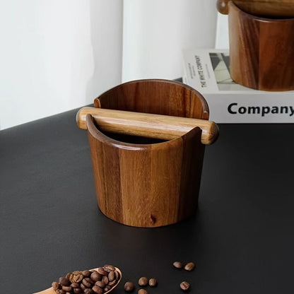 Elegant Coffee Knock Box Made of Solid Wood – Clean & Stylish for Your Espresso