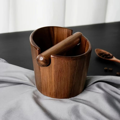 Elegant Coffee Knock Box Made of Solid Wood – Clean & Stylish for Your Espresso