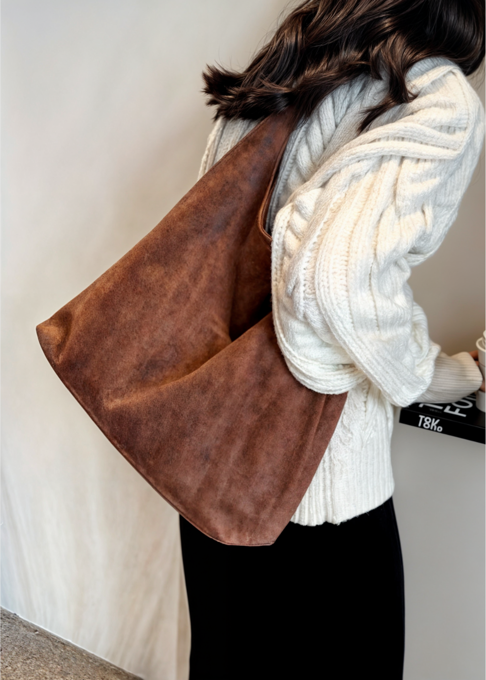 Crossbody bag for women with spacious interior and simple design