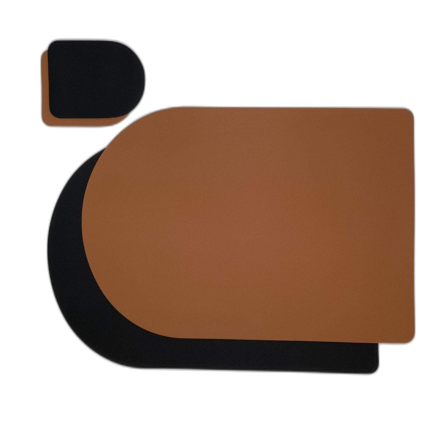 Lumivida Place Mat & Coaster – Elegant Faux Leather Accessories