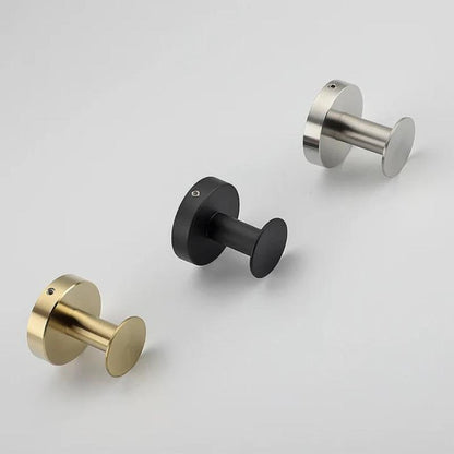 Stainless steel wall hook, self-adhesive, drill-free, reusable for bathroom and kitchen