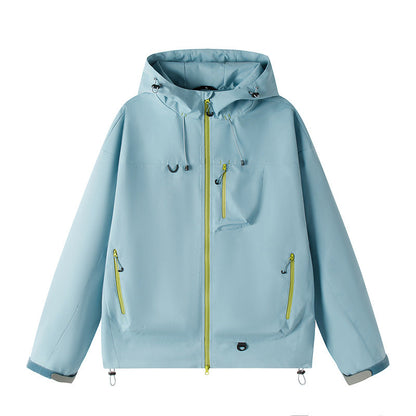 Waterproof Hooded Rain Jacket, Unisex