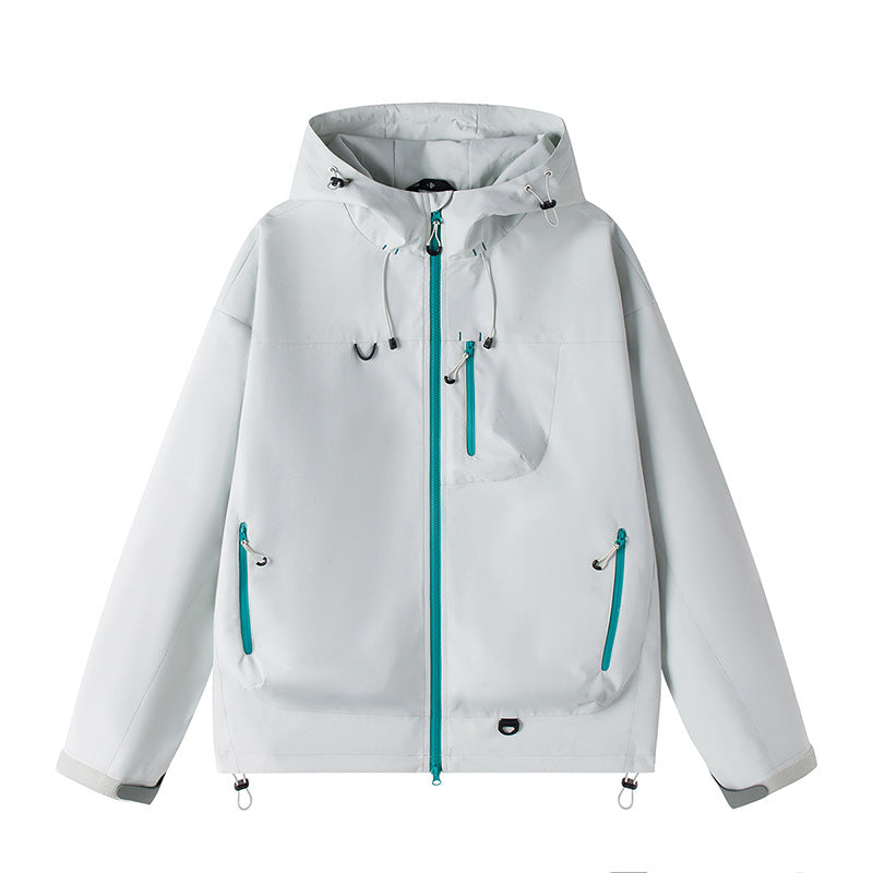 Waterproof Hooded Rain Jacket, Unisex