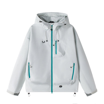 Waterproof Hooded Rain Jacket, Unisex