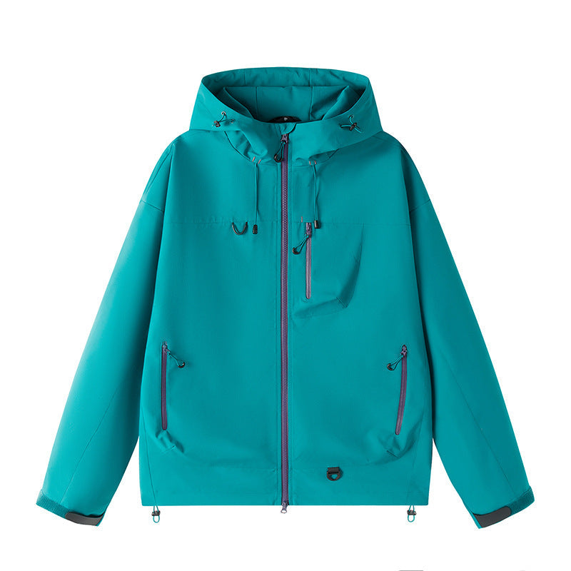 Waterproof Hooded Rain Jacket, Unisex