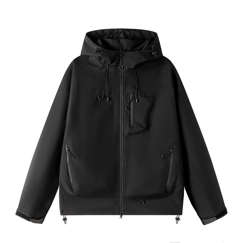 Waterproof Hooded Rain Jacket, Unisex