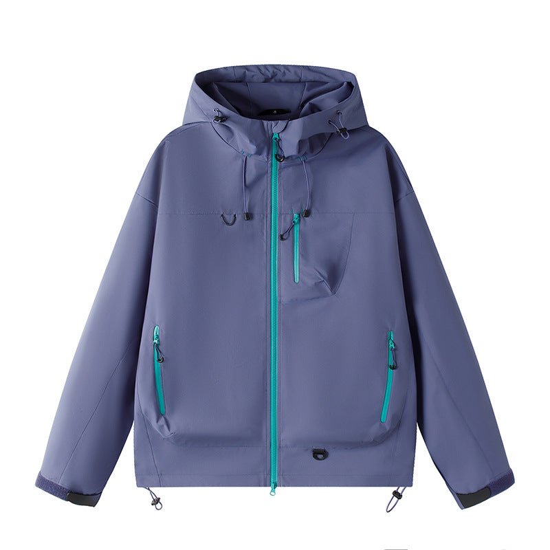 Waterproof Hooded Rain Jacket, Unisex