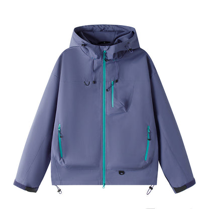 Waterproof Hooded Rain Jacket, Unisex