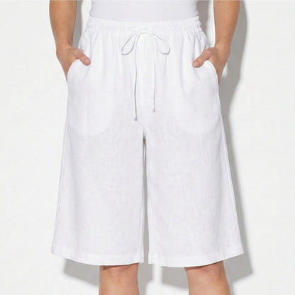 Women's capri pants with drawstring