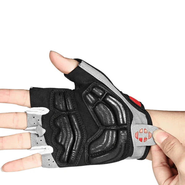 Cycling gloves, breathable with gel padding