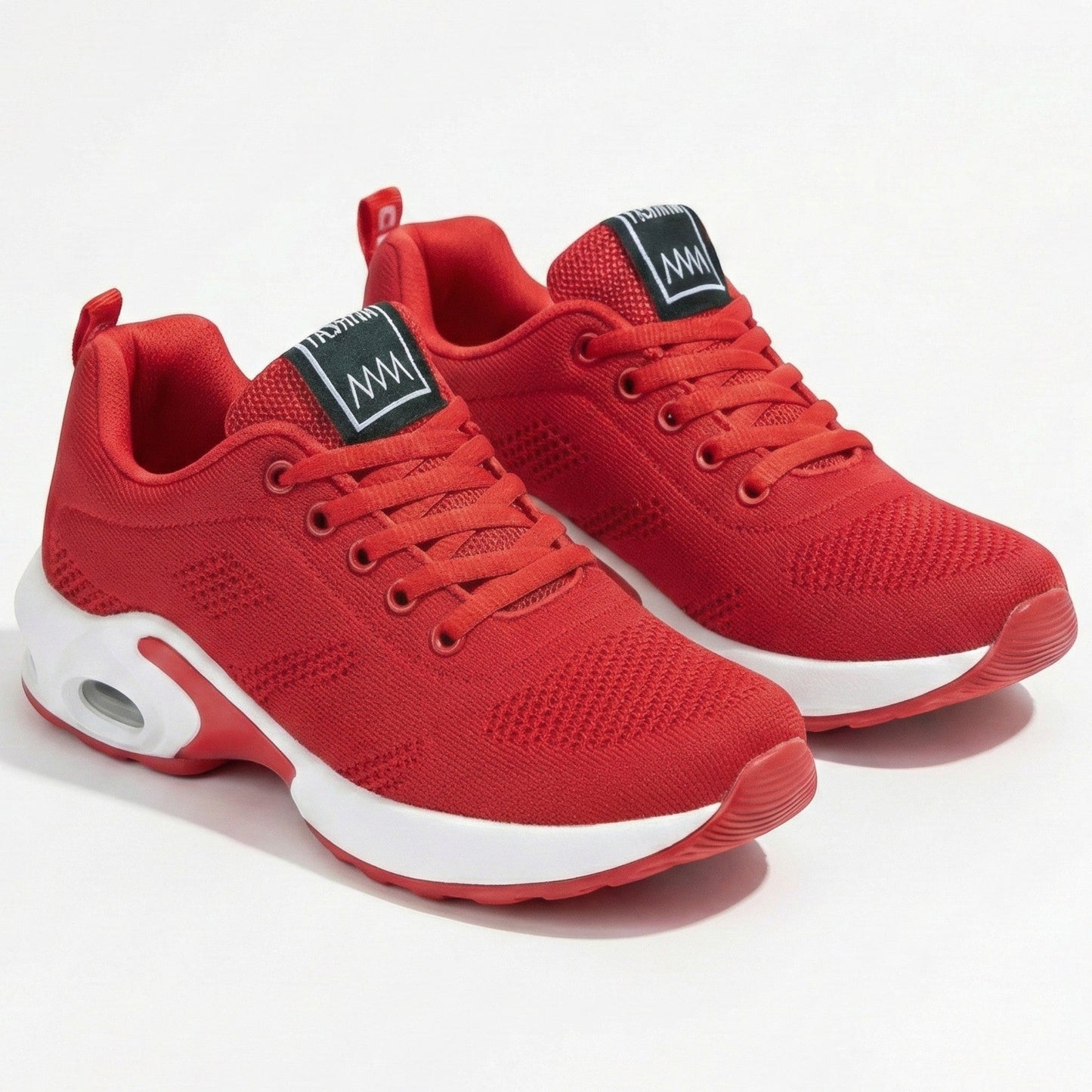 Women's walking shoes with air cushioning and breathable mesh
