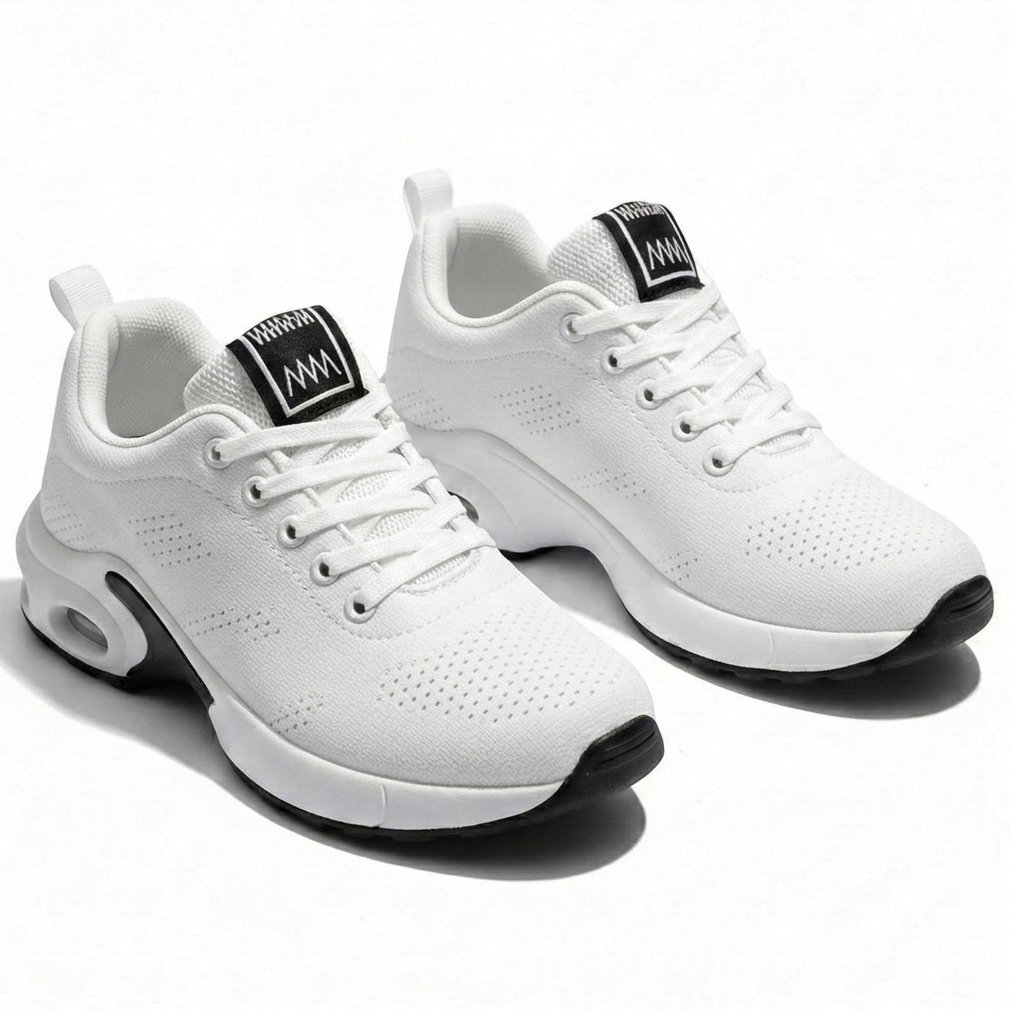 Women's walking shoes with air cushioning and breathable mesh