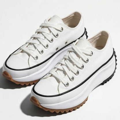 Women's platform sneakers with thick sole