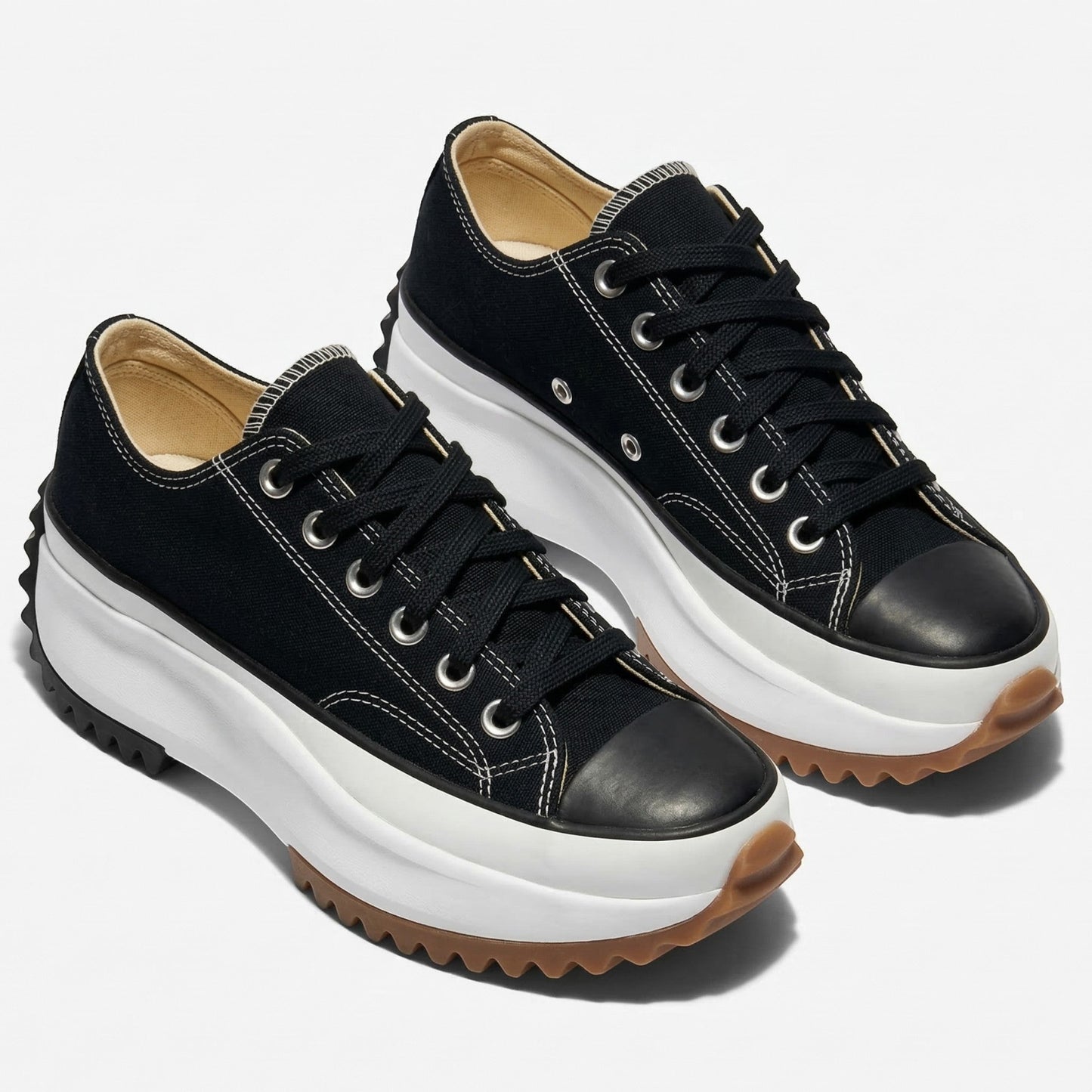 Women's platform sneakers with thick sole