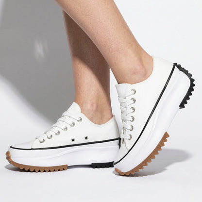 Women's platform sneakers with thick sole